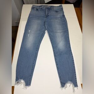 Lucky Brand Bridgette High Rise Skinny Jeans Women 12/31 A Distressed Raw Hem